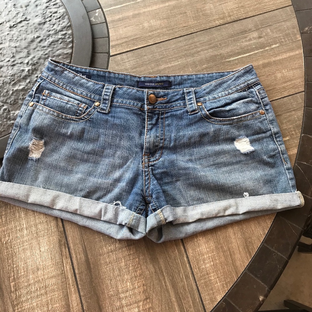 Vigoss Studio Denim Stretch Shorts Sz 31